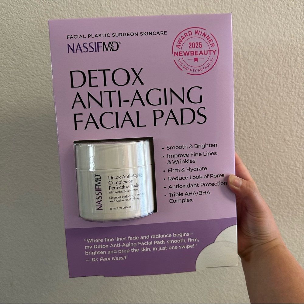 NEW Nassif MD Detox Facial Pads Sealed Container 60 pads